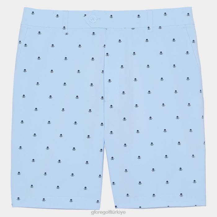 Skull & T's başına buyruk 4 yöne esneyen 8" iç dikiş kısa üniseks gökyüzü G/FORE Giyim 0J4F168