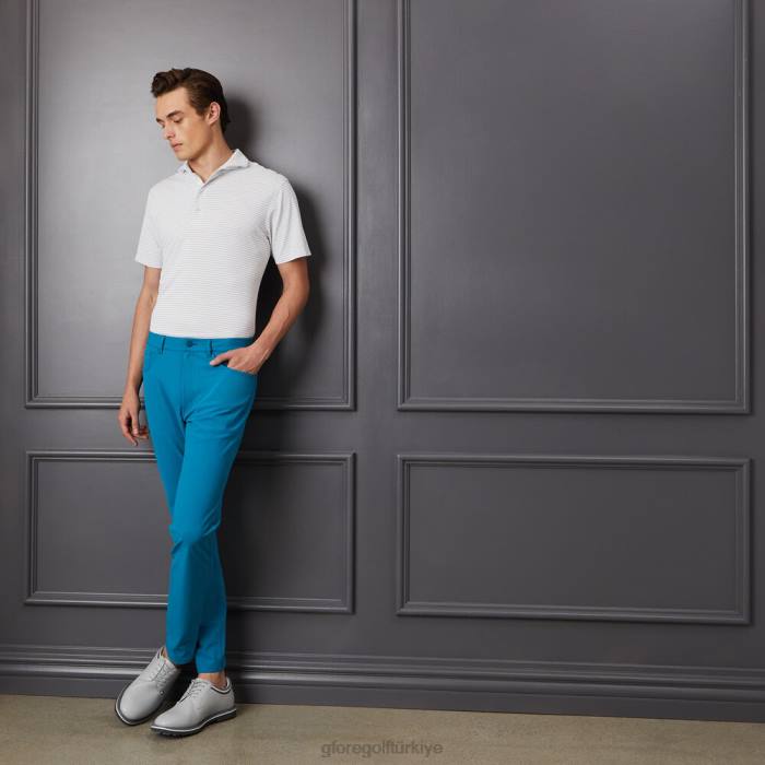 Tour 5 cepli 4 yöne esneyen düz paça pantolon üniseks benzin G/FORE Giyim 0J4F144
