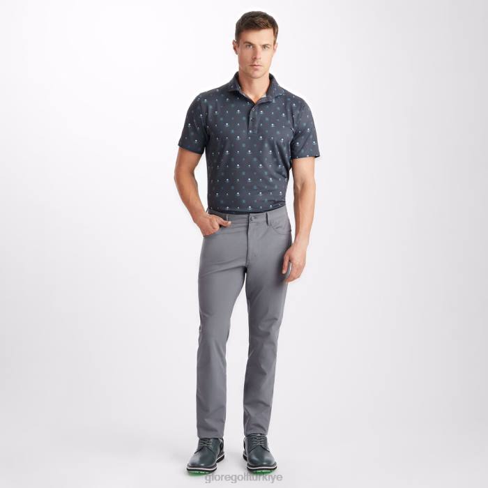 Tour 5 cepli 4 yöne esneyen düz paça pantolon üniseks odun kömürü G/FORE Giyim 0J4F145