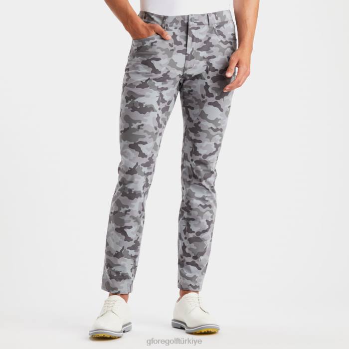 kamuflaj turu 5 cepli 4 yöne esneyen düz paça pantolon üniseks kömür kamuflajı G/FORE Giyim 0J4F157