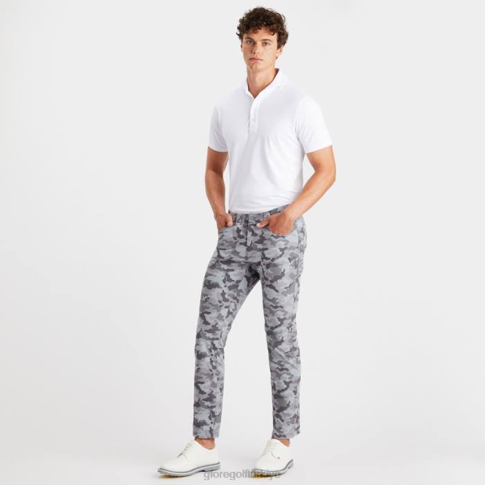 kamuflaj turu 5 cepli 4 yöne esneyen düz paça pantolon üniseks kömür kamuflajı G/FORE Giyim 0J4F157