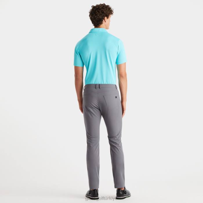 Essential modern geniş yakalı teknik pike slim fit polo üniseks Sardunya G/FORE Giyim 0J4F17