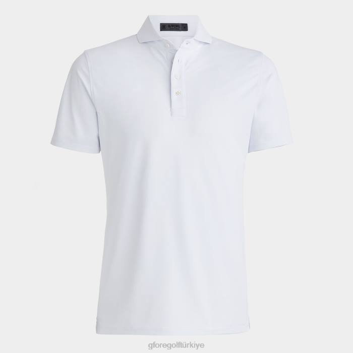 Essential modern geniş yakalı teknik pike slim fit polo üniseks kar G/FORE Giyim 0J4F76