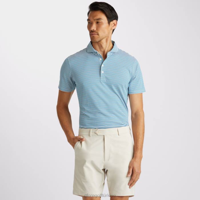 besleyici şerit modern yakalı teknik pike slim fit polo üniseks benzin G/FORE Giyim 0J4F65