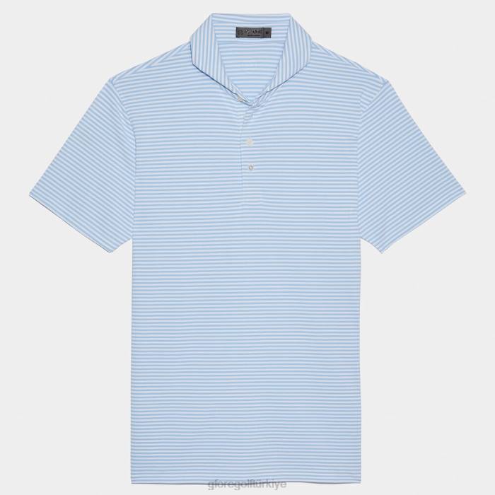 besleyici şerit modern yakalı teknik pike slim fit polo üniseks gökyüzü G/FORE Giyim 0J4F105