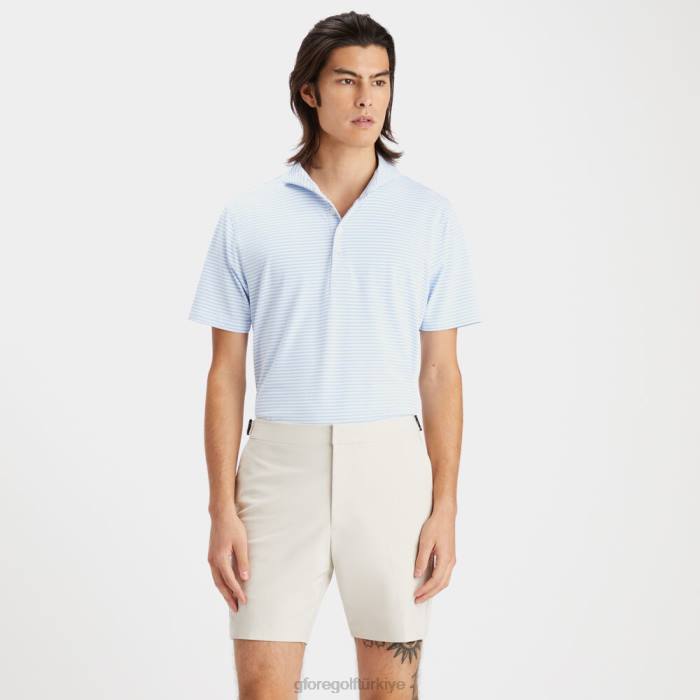 besleyici şerit modern yakalı teknik pike slim fit polo üniseks gökyüzü G/FORE Giyim 0J4F105