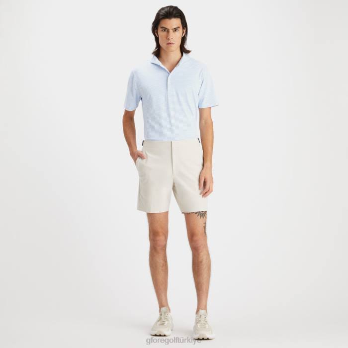 besleyici şerit modern yakalı teknik pike slim fit polo üniseks gökyüzü G/FORE Giyim 0J4F105