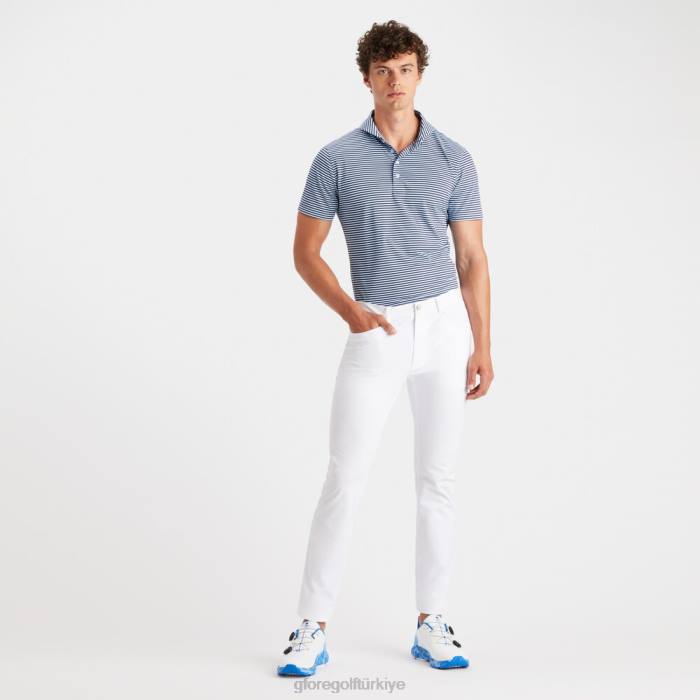 besleyici şerit modern yakalı teknik pike slim fit polo üniseks gökyüzü/alacakaranlık G/FORE Giyim 0J4F66