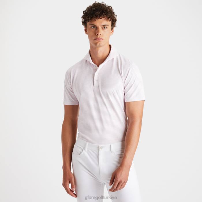 besleyici şerit modern yakalı teknik pike slim fit polo üniseks kızarmak G/FORE Giyim 0J4F103