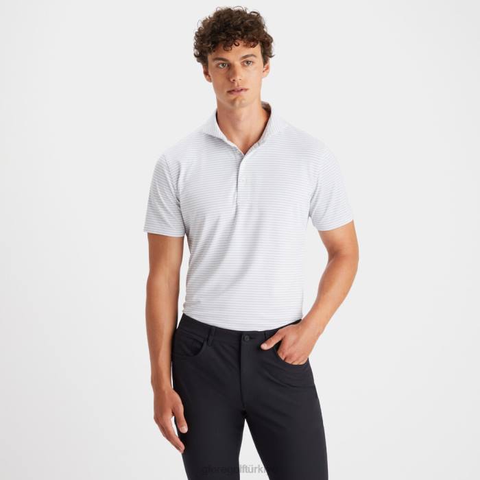 besleyici şerit modern yakalı teknik pike slim fit polo üniseks yağmur bulutu G/FORE Giyim 0J4F104
