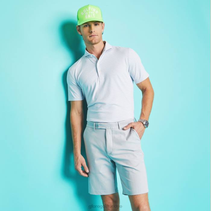 besleyici şerit modern yakalı teknik pike slim fit polo üniseks yağmur bulutu G/FORE Giyim 0J4F80