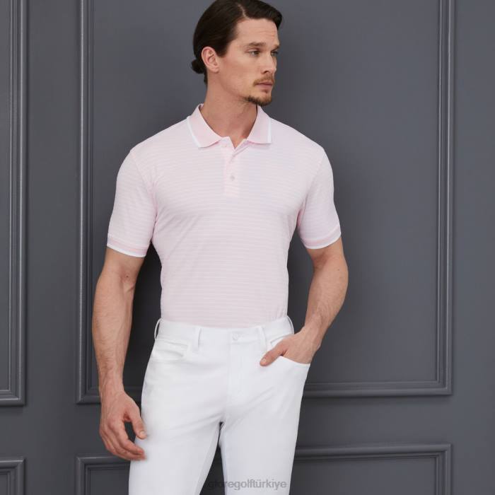 delikli şerit polo üniseks kızarmak G/FORE Giyim 0J4F30