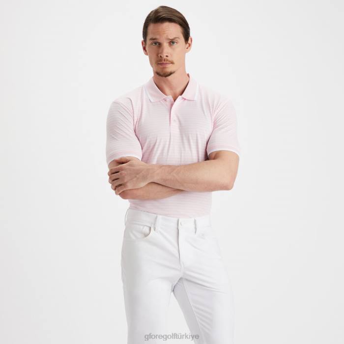 delikli şerit polo üniseks kızarmak G/FORE Giyim 0J4F30