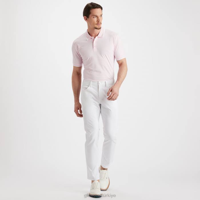 delikli şerit polo üniseks kızarmak G/FORE Giyim 0J4F30