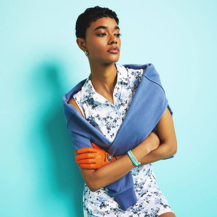 fotoğraf çiçek ipeksi teknoloji naylon kolsuz polo üniseks kar G/FORE Giyim 0J4F368