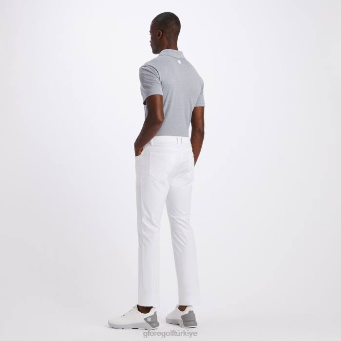 nokta jakarlı slim fit polo üniseks funda grisi G/FORE Giyim 0J4F67