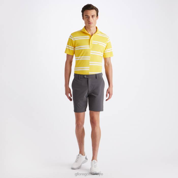 ofset şerit modern geniş yaka teknik pike slim fit polo üniseks Siber G/FORE Giyim 0J4F6