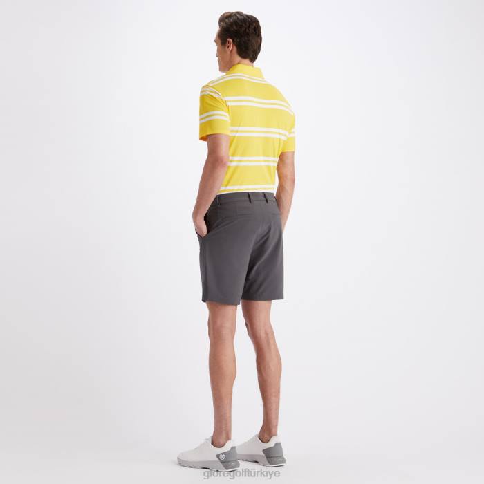 ofset şerit modern geniş yaka teknik pike slim fit polo üniseks Siber G/FORE Giyim 0J4F6