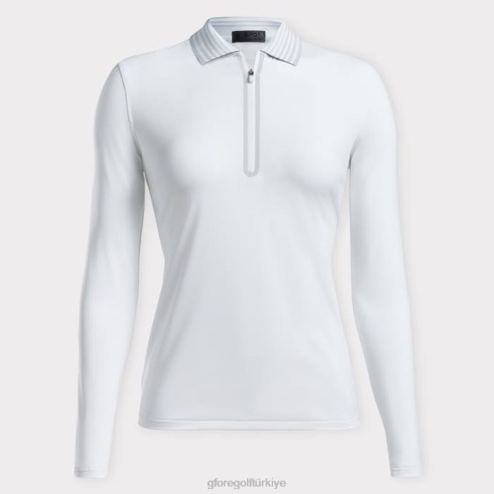 tüy kadar hafif zip polo üniseks kar G/FORE Giyim 0J4F379