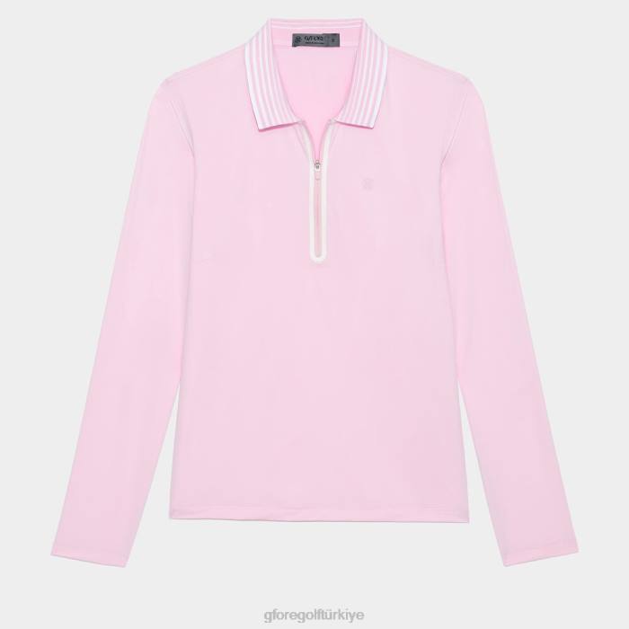 tüy kadar hafif zip polo üniseks leylak G/FORE Giyim 0J4F364