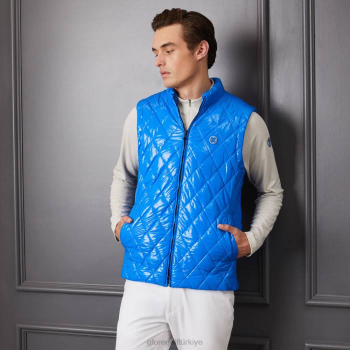 kapitone kaplamalı naylon yün astarlı slim fit şişme yelek üniseks yarışçı G/FORE Giyim 0J4F28