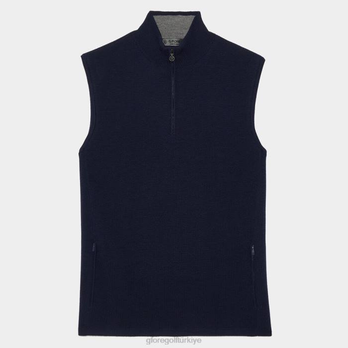 merinos yünü teknik astarlı slim fit dunes yelek üniseks alacakaranlık G/FORE Giyim 0J4F129