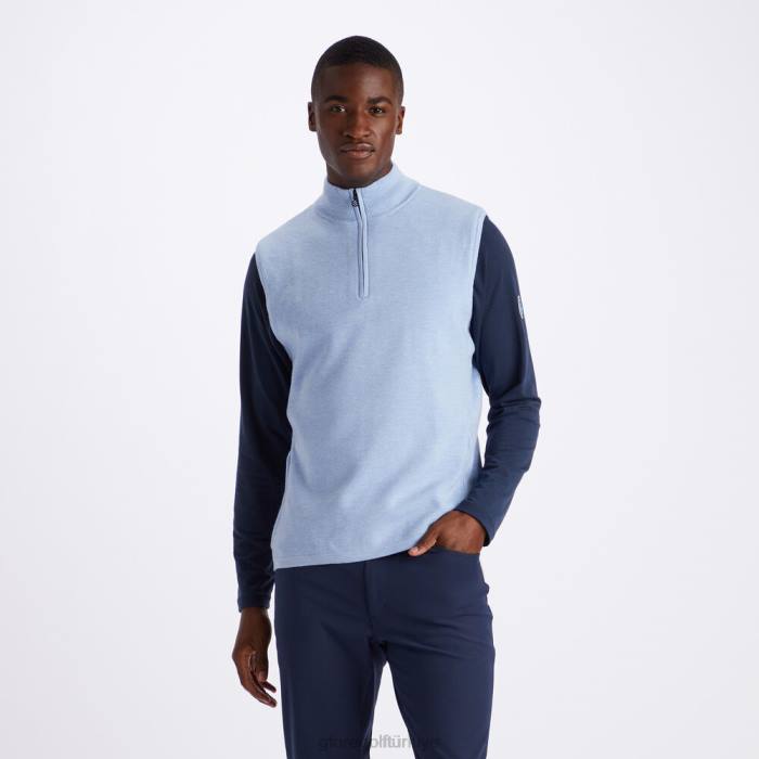 merinos yünü teknik astarlı slim fit dunes yelek üniseks gökyüzü G/FORE Giyim 0J4F128